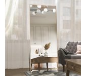 Espejo rectangular grande de 165 x 60 cm, espejo de cuerpo entero, espejo de dormitorio de pie o de pared, marco de aluminio, espejo dorado