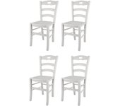 Tommychairs - set 4 sillas cocina savoie en madera de haya color anilina blanca y asiento en madera