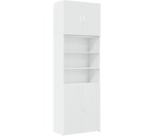 Aparador alto | aparador de comedor | armario de cocina madera de ingeniería blanco 80x42,5x249 cm cfw75724