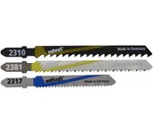 Wolfcraft 2685000 - kit de primeros pasos con hojas para sierra de calar 3 pzas. vastago t / hcs hss