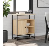 Aparador | aparador de comedor | armario de cocina de madera de ingeniería roble sonoma 69x35x80 cm cfw54438