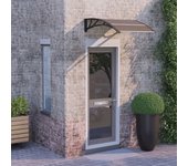 Maison exclusive - marquesina de puerta policarbonato negro 100x75 cm