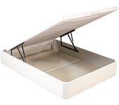 Canapé abatible storage bed, what the sleep, tapa 3d, montaje y retirada usado incluido, 2 esquinas redondeadas, alta durabilidad, blanco 160x200