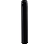 Wolfpack tubo de estufa acero vitrificado negro ø 100 mm. ideal estufas de leña, chimenea, alta resistencia, color negro
