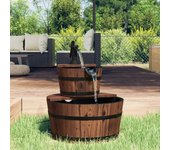 Maison exclusive - fuente de agua con bomba madera maciza de abeto 44,5x44,5x58 cm