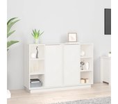 Aparador | aparador de comedor | armario de cocina de madera maciza de pino blanco 120x35x80 cm cfw67666