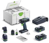 Taladro atornillador sin cable t 18+3 hpc 4.0 i-set - festool - 577609