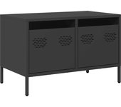 Mueble para tv | mueble de salón acero laminado en frío negro 68x39x43,5 cm cfw57899