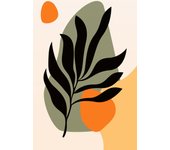 Papel pintado panorámico - hoja boho
