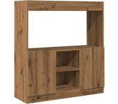 Aparador | aparador de comedor | armario de cocina de madera de ingeniería roble artisian 92x33x100 cm cfw11543
