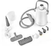 Limpiador de vapor manual de 1000 w, generador de vapor a presión portátil, 300 ml, capacidad de agua, escoba de vapor doméstico, gris