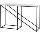 Consola metal marmol ystad 120x40x80 cm