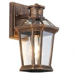 Aplique de pared led e27 impermeable para exteriores, para balcón, pasillo, patio, con enchufe - cobre