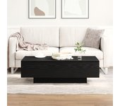Mesa de café vidaxl negro roble 100x30x36,5 cm madera elaborada
