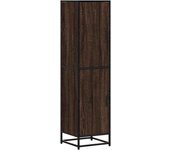 Aparador alto | aparador de comedor | armario de cocina madera ingeniería marrón roble 35,5x35x139cm cfw168023