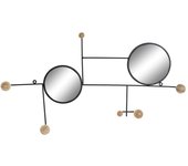 Perchero de pared dkd home decor metal loft (73 x 32 x 7 cm)