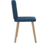 Pack 4 uds sillas de comedor | silla de cocina tela azul cfw29963