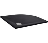 Plato de ducha | bandeja de ducha smc negro 90x90 cm cfw64566