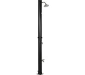 Ducha de jardín outsunny aleación de zinc negro 15.5x15.5x222 cm