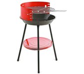 Barbacoa algon redonda rojo parrilla (36 x 36 x 55 cm)