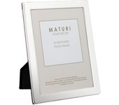 Maturi cornice per foto placcata in argento - finitura con bordo piatto 20 x 25 cm