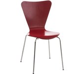 Silla de visita apilable calisto rojo