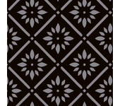 Papel pintado victoriano floral negro