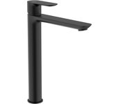 Roca a5a346enb0 cala grifo monomando lavabo con caño alto cuerpo liso cold start negro mate