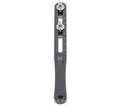 Abridor de caja de reloj ajustable de 2 puntas, herramienta para quitar la tapa trasera de acero inoxidable, cabeza redonda (gris)