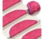 Alfombras de peldaños de escalera 15 uds | alfombras de escalera | tapetes de escalera rosa 56x17x3 cm cfw310778