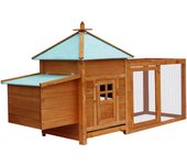 Gallinero exterior 190 x 64 x 100 cm madera contrachapada 02_0001682