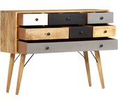 Aparador | aparador de comedor | armario de cocina de madera maciza de mango 110x30x82 cm cfw167939