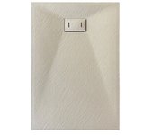 Plato de ducha 80x140x2,6 cm rectangular tortola efecto piedra mod. strong