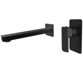 Grifo de lavabo empotrado d21rp10bl - diseño minimalista negro mate, monomando para baños modernos