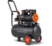 Succebuy compresor de aire 6.3 gal, 2hp, 3.35 cfm a 90 psi, sin aceite, max 116 psi, 70 db ultra silencios