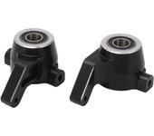Reemplazo de copas de dirección de aleación de aluminio rc para trineo de camión 1/8, 2 piezas (negro)
