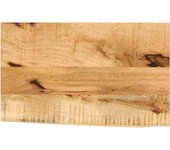 Tablero 60x20x2,5 cm borde vivo madera maciza de mango en bruto