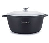 Cacerola grande con tapa de cristal rl-bs40ml antiadherente 19.3 litros 40cm