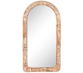 Espejo de pared home esprit natural cristal tropical 61,5 x 7 x 117 cm