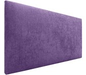 Dhome cabecero de tela aqualine liso cabeceros cabezal tapizado cama lujo (tela lila, 110cm (camas 80/90/105))
