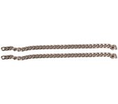 Cadenas de eslabones de cobre de 10 m, elegantes y sencillas, de metal, para manualidades, para hacer bolsos, collares, pulseras y joyas (plata)