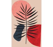 Papel pintado panorámico - hoja boho
