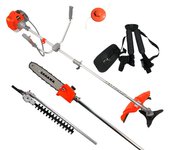 Desbrozadora multiaccesorios de manillar ligera