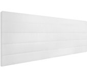 Cabecero tapizado gio | cabezal acolchado | tapizado en polipiel de alta gama | color blanco | medida: 140x55x3 cm (cama 135/140 cm)