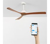 Wind large dc - función verano/invierno - ventilador de techo 40w silencioso xl ø152 cm sin luz con wifi