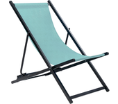 Beliani hamaca plegable locri ii metal turquesa