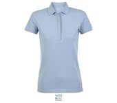 Polo piqué mujer con tapeta oculta neoblu owen women