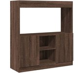 Aparador | aparador de comedor | armario de cocina de madera de ingeniería marrón roble 92x33x100 cm cfw48317