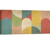 Cuadro nórdico - impresión sobre lienzo - sandro nava, verano del norte - 140x70 cm