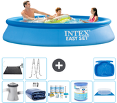 Paquete de piscina - intex - alrededor - 305x305x61 cm + accesorios a874